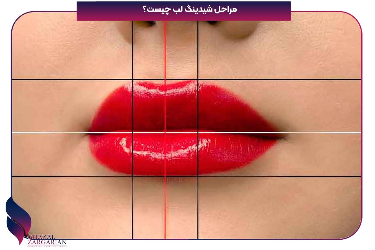 عکس قبل و بعد شیدینگ لب