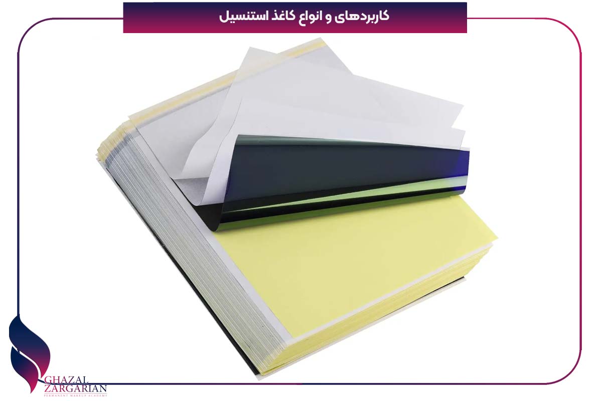 طرح تاتو روی برگه a4