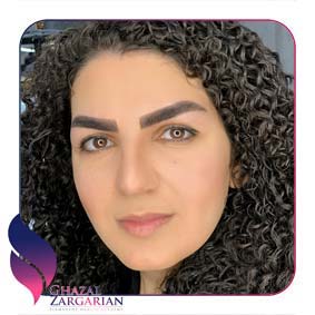 عکس ابرو هاشور شده