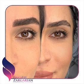 عکس هاشور ابرو طبیعی
