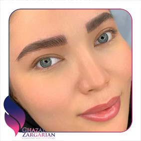 عکس هاشور ابرو قبل و بعد