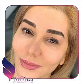 مدل ابرو هاشور خطی جدید