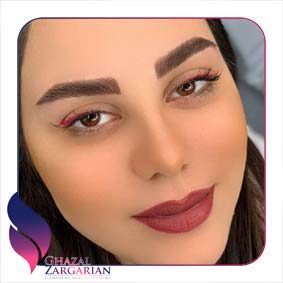 مدل ابرو هاشور خطی