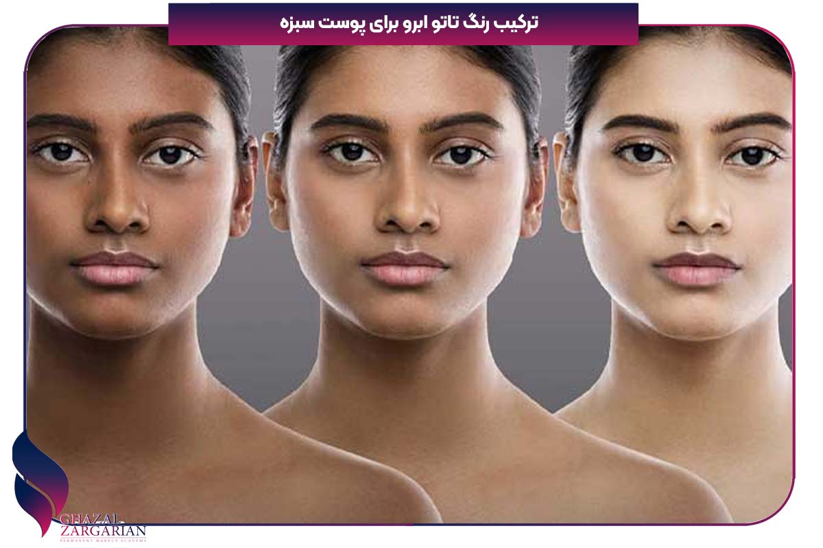 ترکیب رنگ تاتو بدن مشکی